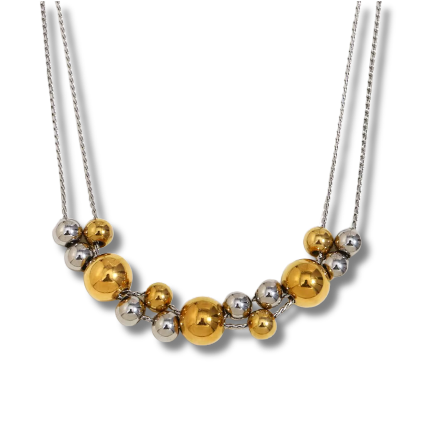 Two Tone Bead Necklace